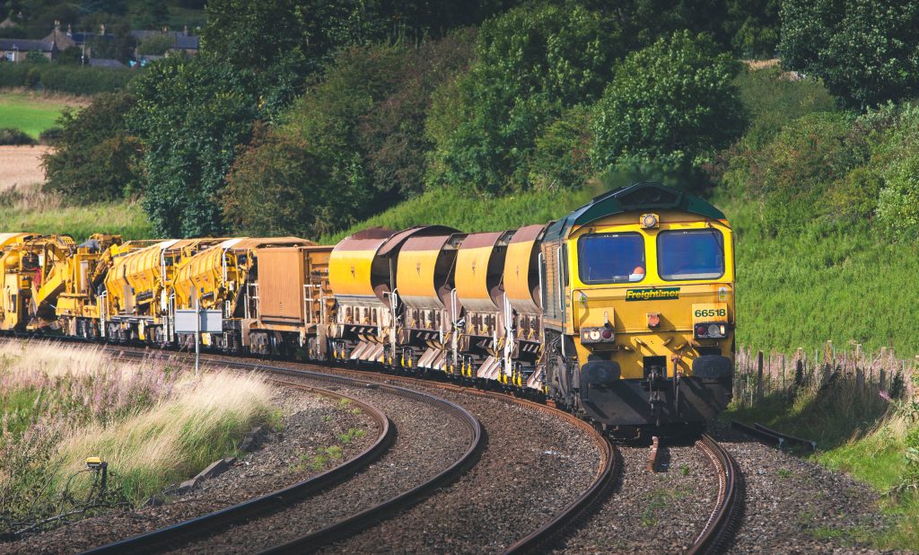 Heavy Haul Rail operating a high-output train for Network Rail. 